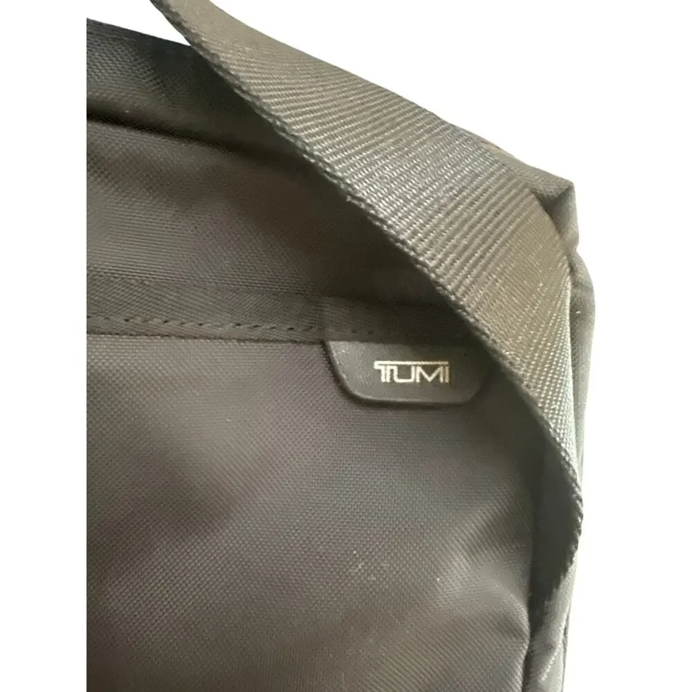 T-Tech by Tumi Crossbody Computer Bag in Black and Navy Blue Professional Work